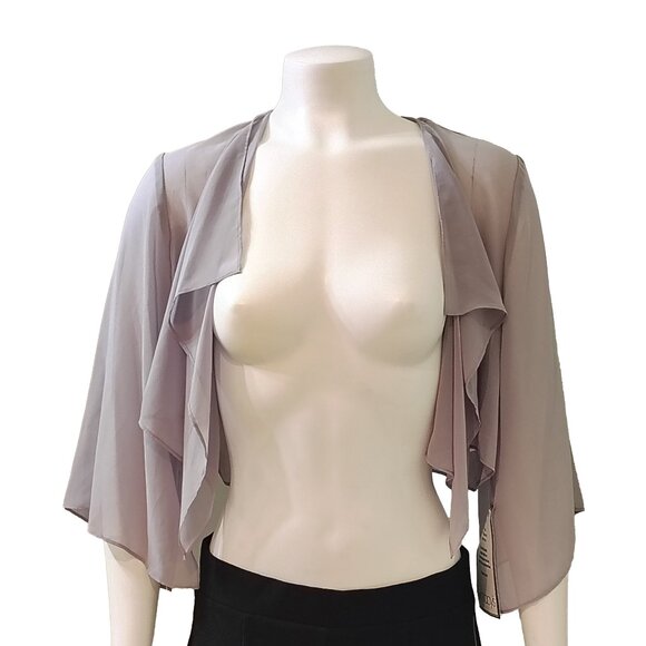 Alex Evenings Chiffon Cover Up - Silver - Picture 1 of 4